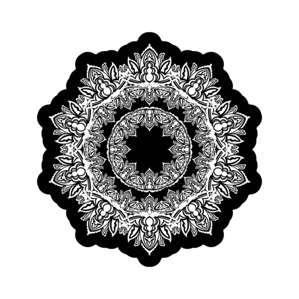 Ornements Mandala Forme Fleur Bon Pour Les Logos Tatouages Impressions — Image vectorielle