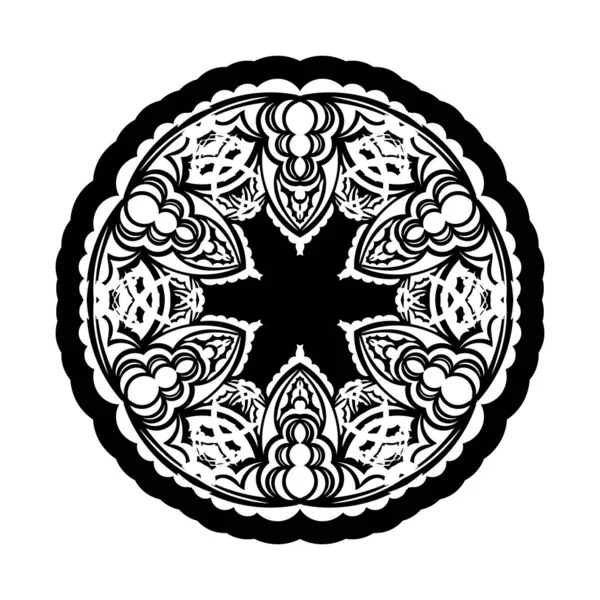 Mandala Ornamenten Vorm Van Een Bloem Goed Voor Logo Tatoeages — Stockvector