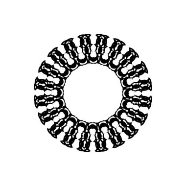 Beyaz arka planda Celtics 'in yuvarlak süsü. Vektör illüstrasyonu