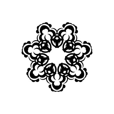 Celtics yuvarlak süsü. Dövmeler, parmak izleri ve kartpostallar için iyi. Vektör illüstrasyonu