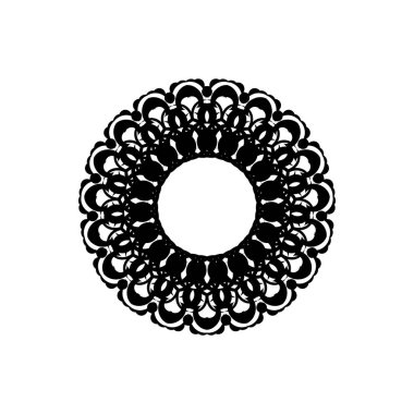 Celtics yuvarlak süsü. Menüler, dövmeler, parmak izleri ve kartpostallar için iyi. Vektör illüstrasyonu