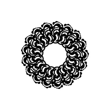 Celtics yuvarlak süsü. Menüler, parmak izleri ve kartpostallar için iyi. Vektör illüstrasyonu