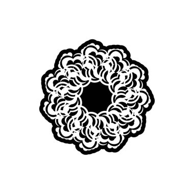 Celtics yuvarlak süsü. Logolar, dövmeler, parmak izleri ve kartpostallar için iyi. Beyaz arka planda izole edilmiş. Vektör illüstrasyonu