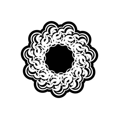 Celtics yuvarlak süsü. Menüler, parmak izleri ve kartpostallar için iyi. Beyaz arka planda izole edilmiş. Vektör illüstrasyonu