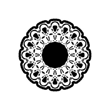 Celtics yuvarlak süsü. Logolar, dövmeler, parmak izleri ve kartpostallar için iyi. Beyaz arkaplanda izole.