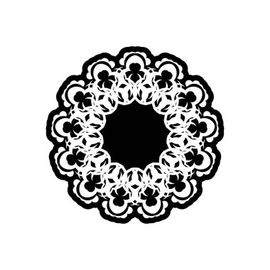 Celtics yuvarlak süsü. Logolar, dövmeler, parmak izleri ve kartpostallar için iyi. Beyaz arkaplanda izole.