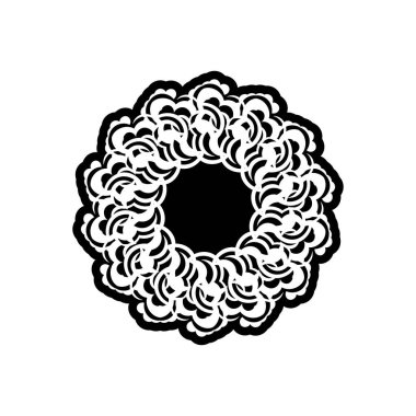 Celtics yuvarlak süsü. Logolar, dövmeler, parmak izleri ve kartpostallar için iyi. Beyaz arkaplanda izole.