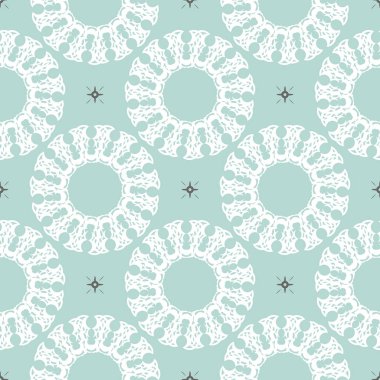 Doğulu kusursuz vektör arkaplanı. Barok tarzında bir duvar kağıdı. Bebek mavisi çiçek elementi. Duvar kağıdı, ambalaj, ambalaj için grafiksel süs. Doğulu çiçek süsü.