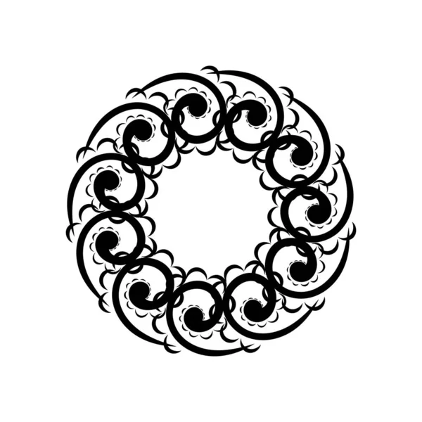 Motif Oriental Avec Arabesques Éléments Floraux Bon Pour Les Menus — Image vectorielle