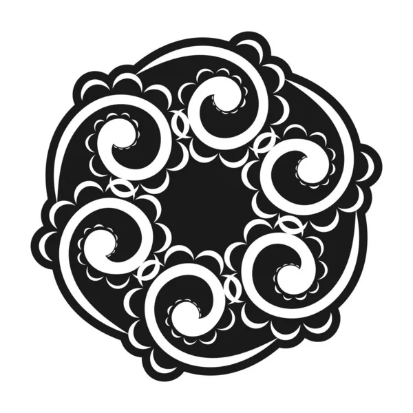 Patrón Oriental Con Arabescos Elementos Florales Bueno Para Logotipos Impresiones — Archivo Imágenes Vectoriales