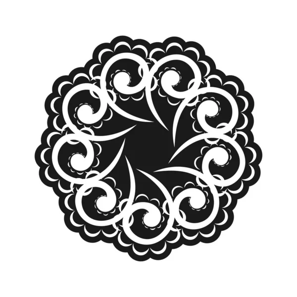 Patrón Oriental Con Arabescos Elementos Florales Bueno Para Menús Tatuajes — Archivo Imágenes Vectoriales