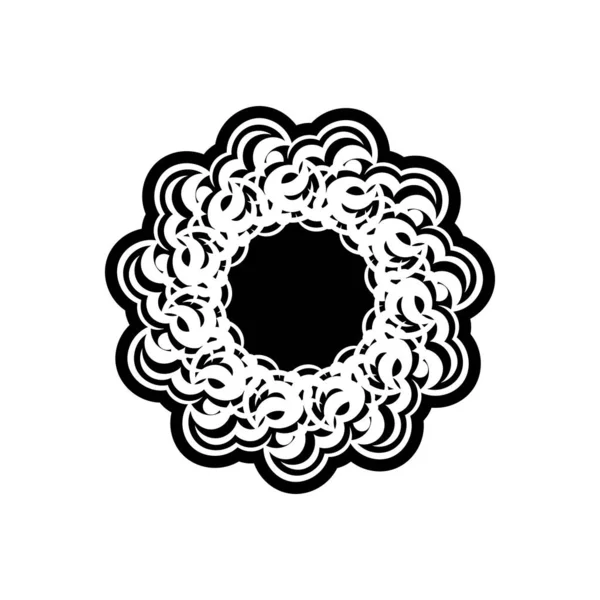 Celtics yuvarlak süsü. Menüler, parmak izleri ve kartpostallar için iyi. Beyaz arka planda izole edilmiş. Vektör illüstrasyonu