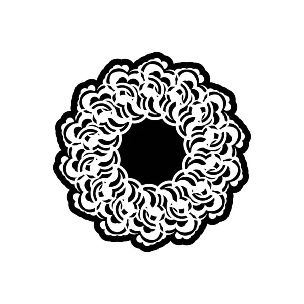 Celtics yuvarlak süsü. Logolar, dövmeler, parmak izleri ve kartpostallar için iyi. Beyaz arkaplanda izole.