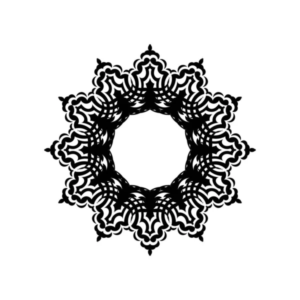 Mandala Elementi Decorativi Etnici Sfondo Disegnato Mano Islam Arabo Indiano — Vettoriale Stock