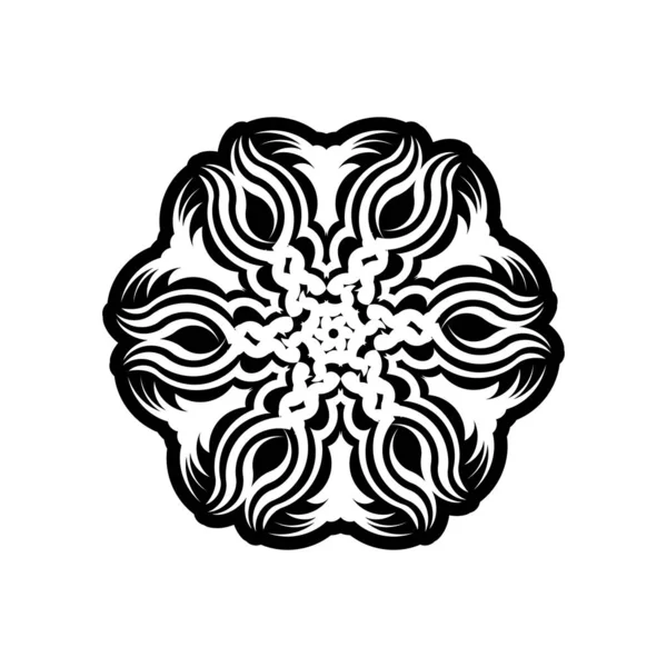 Mandalas Für Malbuch Dekorative Runde Ornamente Ungewöhnliche Blütenform — Stockvektor