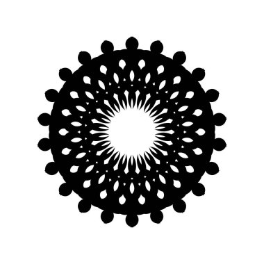 Dekoratif konsept soyut mandala çizimi