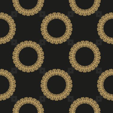 Çin siyah ve sarı soyut, kusursuz vektör arkaplanı. Eski tarz bir şablona sahip duvar kağıdı. Yerli çiçek elementi. Duvar kağıdı, ambalaj, ambalaj için grafik süsü.