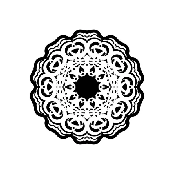 Vintage Mandala Logo Runde Verzierung Vektorillustration — Stockvektor