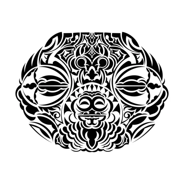 Maori Tattoo Ontwerp Idee Voor Tatoeage — Stockvector