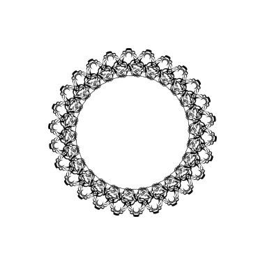 Renkler için Basit Mandala ŞekliName Vektör Mandala. Çiçek. Çiçek. Doğulu. Kitap sayfası. Özet.