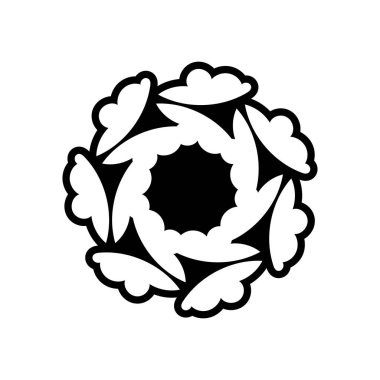 Mandala kolay desen boyama sayfası. Yaşlılar, yetişkinler ve çocuklar için mükemmel. Eps 8 içinde vektör