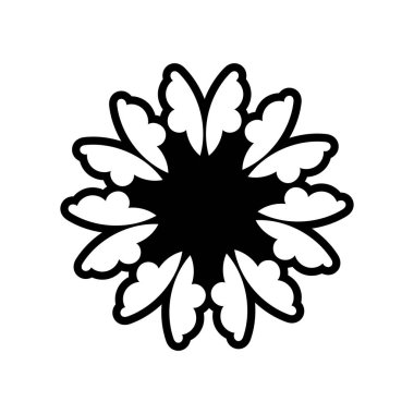 Mandala kolay desen boyama sayfası. Yaşlılar, yetişkinler ve çocuklar için mükemmel. Eps 8 içinde vektör