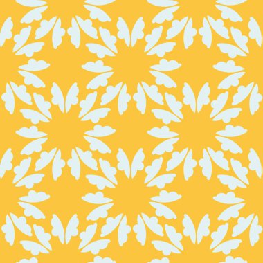 Eski tarz bir şablona sahip duvar kağıdı. Yerli çiçek elementi. Duvar kağıdı, kumaş, ambalaj, ambalaj için grafiksel süs. Çin mavisi ve siyah soyut çiçek süsü..