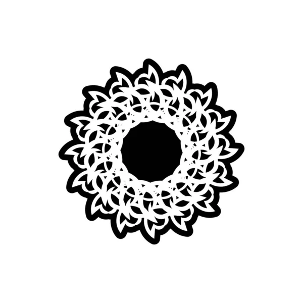 Mandala Für Die Malerei Vector Circle Ornament Gestaltungselement — Stockvektor