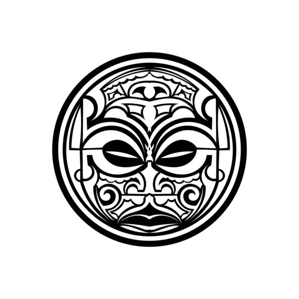 ティキはポリネシアの半神を表す人間のような姿です タイキはマオリのお守りや儀式 タトゥーアートとして使用されます 神聖な記号とシンボル人間の感情 グローム 株式ベクトル — ストックベクタ