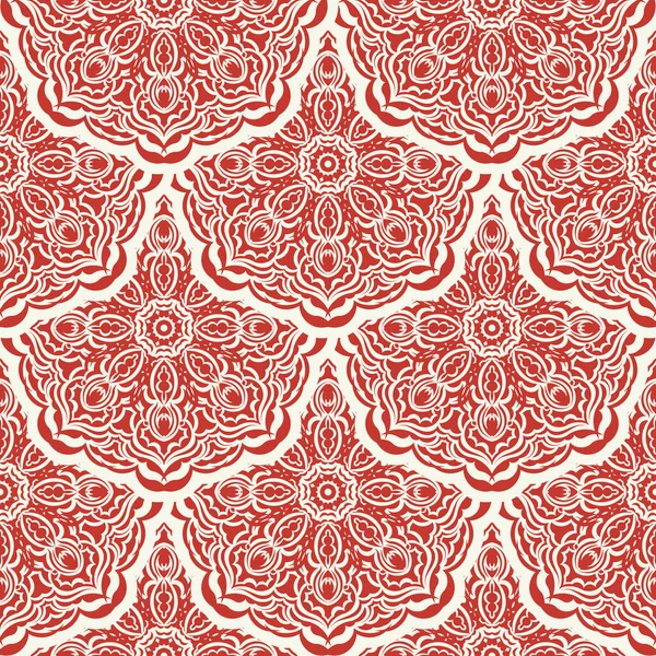 Christmas New Year Seamless Pattern Red White Fair Isle Pixel — स्टॉक वेक्टर