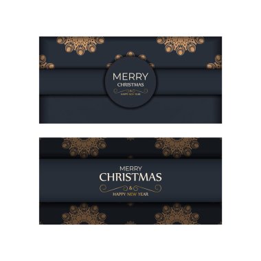 Mutlu Noeller. Turuncu kış süslemeli gri kart tasarımı hazır. Mutlu yıllar poster şablonu ve soyut şablonlar.