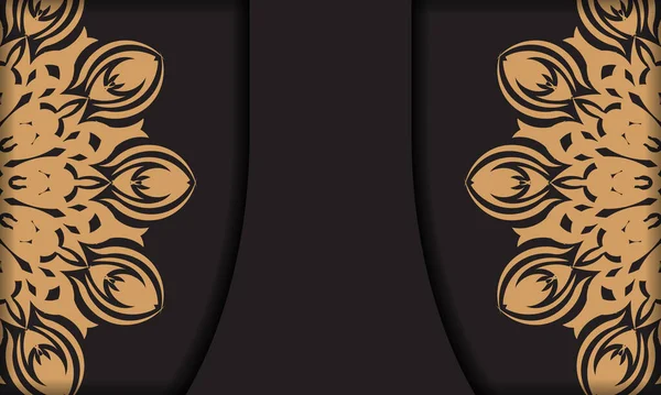 Karanlık yüzeyde İslami Arabesk süsü olan lüks bir arka plan. Düğün davetiyesi, kart, kapak için şablon