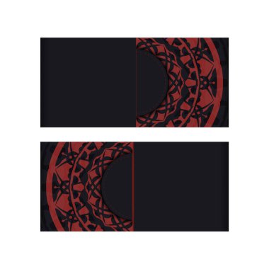 Yunan süsüsüyle birlikte vektör siyah kart tasarımı. Metinleriniz ve LUXURY desenleriniz için bir yer içeren davetin tasarımı.