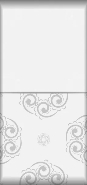黒の抽象的なパターンと白のグリーティングカード — ストックベクタ