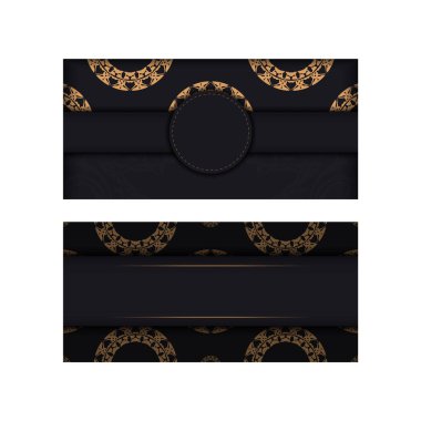 Siyah broşür ve kahverengi Yunan süsü