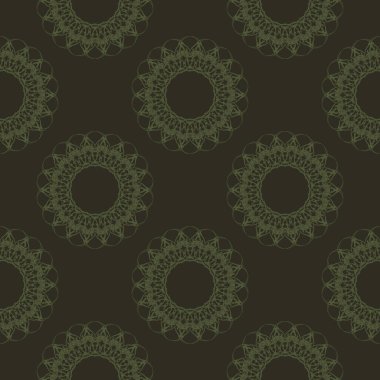 Yeşil geometrik soyut seamless modeli. grafik arka plan vektör