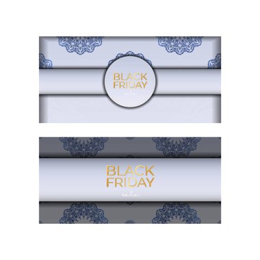 Baner Black Friday bej ve klasik desenli