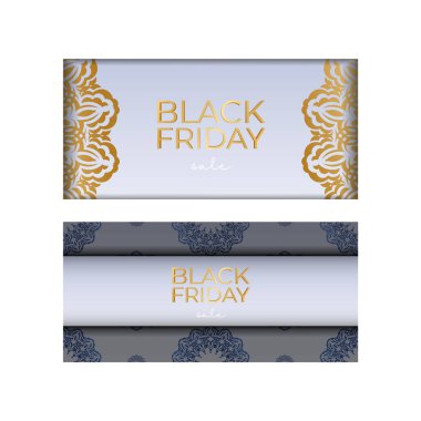 Baner Black Friday bej ve klasik desenli