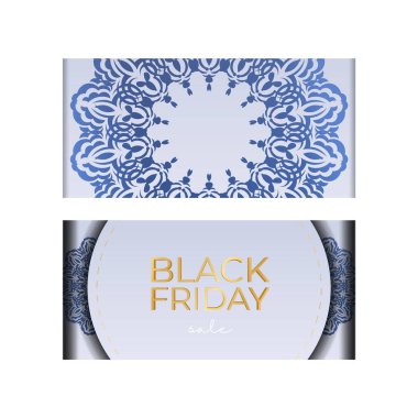 Baner Black Friday geometrik süslemeli bej rengi