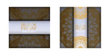 Kara Cuma Bej ve Yuvarlak Süslü Reklamlar