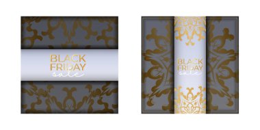 Tatil Reklamları: Vintage Süslü Siyah Cuma Satışı