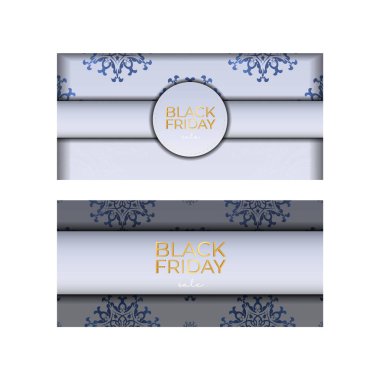 Kara Cuma Reklam Satışı Bej Renkli Soyut Desen