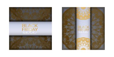 Kara Cuma Bej ve Yuvarlak Süslü Reklamlar