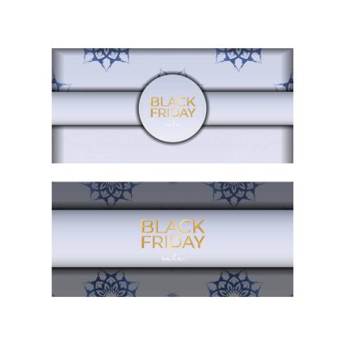 Yunan desenli Kara Cuma Bej Posteri