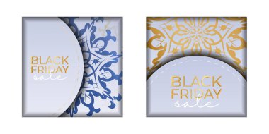 Tatil Reklamları Kara Cuma Satış Bej Lüks Şablonu