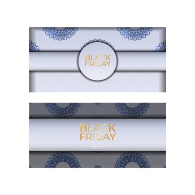 Geometrik desenli bej renkli Kara Cuma poster şablonu