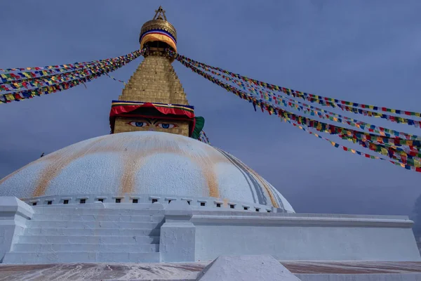 Boudhanath Stupa Jest Jedną Największych Stupy Świecie Która Znajduje Się — Zdjęcie stockowe