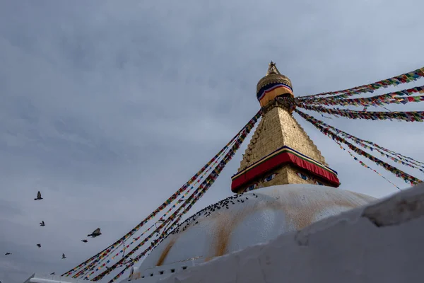 Boudhanath Stúpa Jednou Největších Stúpy Světě Která Nachází Káthmándú Nepál — Stock fotografie
