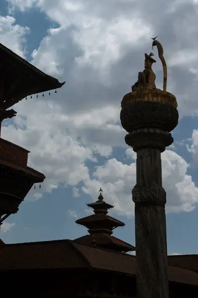 Patan Durbar Square Patan Nepal Werelderfgoed Verklaard Unesco Een Heldere — Stockfoto