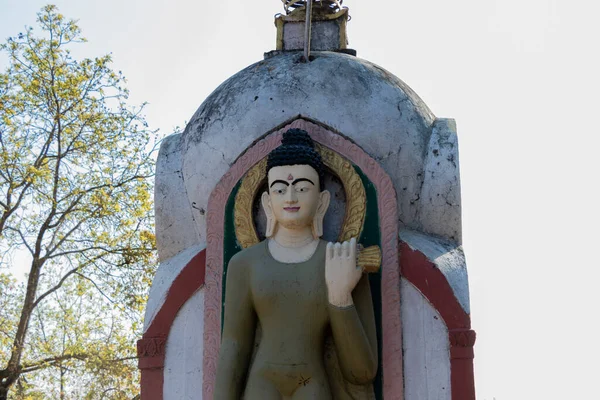 Statue Bouddha Shreenagar Tansen Palpa Népal Vous Pouvez Voir Toute — Photo